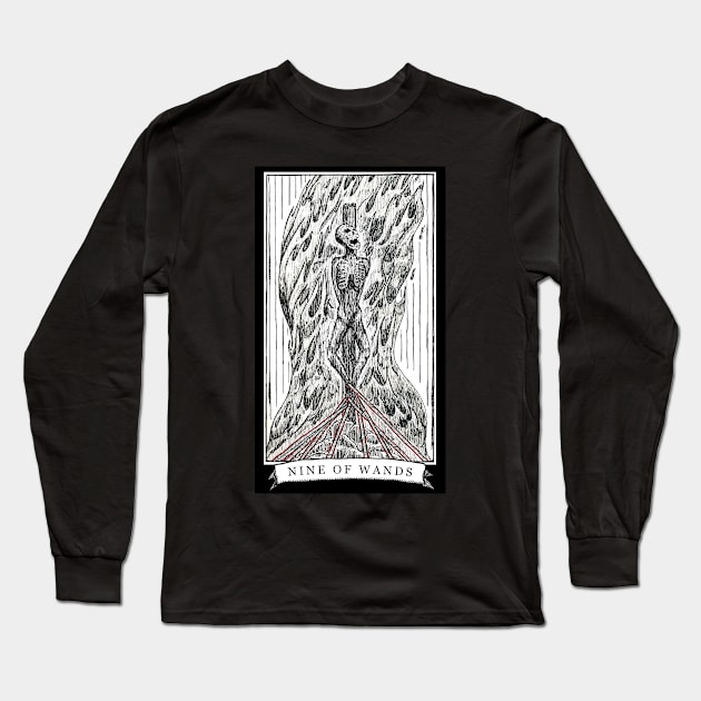 The Nine of Wands - The Tarot Restless Long Sleeve T-Shirt by WinslowDumaine